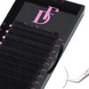 Lash Extension Individual Lashes Volume Lash Extension 0.03 C Curl 18mm Single Lash Extensions Soft Matte Black Classic Lashes Extension Professional Salon Use