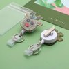 3 Pack Christmas Badge Reel Retractable, Nurse ID Name Card with Alligator Swivel Clip, Cute Elk Snowman Christmas Tree Badge Holder for Nurse Student