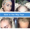 Wig Tape for Lace Wigs Waterproof Double-Sided Strong Adhesive Tape Lace Front Wig Tape C Curve 36 Pieces Blue Color