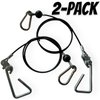 TreadLife Fitness 43" Cables w/Hook Assembly (2 x Cables) - Replacement for Most Bowflex Gyms - (Pair)