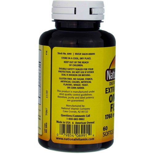 Nature's Blend Fish Oil 1760 mg Omega 3 Extra Strength - 60 Softgels