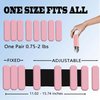 Mibcocny Pilates Wrist And Ankle Weights For Women At Home, Adjustable Arm & Leg Ankle Weights For Men, 1 lb Weights Set Of 2 For Walking Workout Dance Yoga Running (Pink)