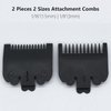 2 Pieces 2 Lengths Professional Hair Clipper Attachment Guide Guard Combs 1/16" 1/8" 1.5mm 3mm Compatible with Wahl Standard Full-Sized 5 Star Series Magic Clip Hair Clippers (Gray)