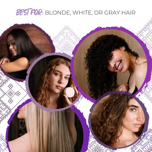 Viori Purple Shampoo Bar - Handcrafted with Longsheng Rice Water & Natural Ingredients - All Natural Shampoo Bar - Neutralizes Brassy Tones In Blonde Hair