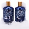 3-in-1 Men's Shower Gel, Shampoo and Face Wash - Paraben & Sulfate Free, Keeps You Fresh All Day! 2 Pack.