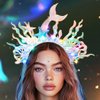GORTIN Light Up Mermaid Headband LED Starfish Headbands Glow Shell Hair Band Costume Hair Accessories for Women