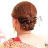 2 Pieces Rhinestone Pearl Flower Hair Stick Vintage Chinese Hair Chopsticks Vintage Tassel Hair Pin Chignon Pin Chopsticks Hair Styling Hair Making Accessories for Women (Silver)
