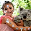 20 Sheets Koala Temporary Tattoos Stickers Cute Koala Bear Themed Birthday Party Favors Decorations for Kids Boys Girls Gifts Classroom School Prizes Rewards Supplies