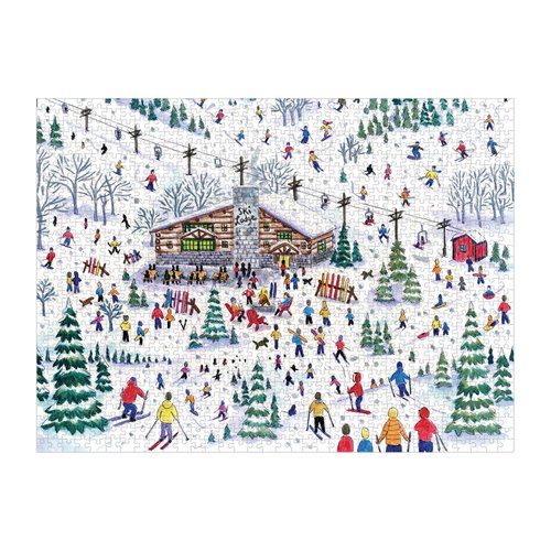 Galison Michael Storrings Apres Ski 1000 Piece Puzzle, Multicolor