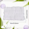 RONRONS 100 Pieces Disposable Spa Headbands, Soft Non-woven Facial Cloth Stretch Skin Care Hair Band, Professional Salon Makeup Sauna Essential Supplies for Women, White