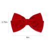 Red Velvet Ribbon Hair Bow Clips 4" Christmas Valentines New Year Gift Fall Alligator Barrettes Hair Pins Party Dress outfit Decor Accessory for Teen Toddler Girls Kids Women