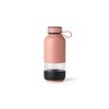 Lekue Bottle To Go Reusable Glass Water Bottle, Coral
