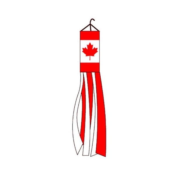 Home and Holiday Flags Canada Windsock Canadian Polyester 60 Inch Outdoor Garden Wind Sock Decoration