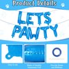 Dog Birthday Balloons,16 inch Blue Foil Lets Pawty Balloons Dog Balloons for Birthday Party, Lets Pawty Birthday Decorations,Dog Birthday balloons for Pet Dog Birthday Party Supplies (Blue)
