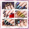 TWOEIGHT 9D Cat Eye Gel Nail Polish, Magnetic Cat Eye Gel Polish Set, 8ml*6 with 1Magnets, Classic Colors Chameleon Magic Galaxy Effect Soak off Nail Art - Sparkle Stunning Gel Polish Gift for Women