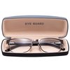 EYEGUARD Readers Metal Deluxe Rectangular Reading Glasses for Men 4.00