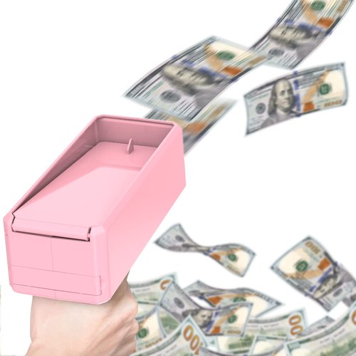 Pink Money Gun Shooter Make it Rain Gun Party Favors for Graduation Ceremony Bachelor Birthday Party Supplies Gifts for Kids Boys Girl