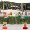 9 Pcs Tiki Hawaiian Luau Honeycomb Centerpiece Summer Tropical Party Decorations Tiki Luau Party Decorations Centerpiece Luau Double Side Table Toppers for Hawaii Birthday Beach Supplies