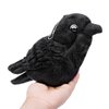 Frankiezhou Home Crow Plush Keychain Toy - Cute Raven Stuffed Animals 5inch, Soft Plush Toy Crow Keyring Pendant Dolls, Soft Little Raven Bird Plush as Gift for Backpack Handbag Charms