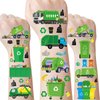 Garbage Trash Truck Temporary Tattoos - 8 Sheets 328 Pcs Trash Truck Birthday Decorations Green Recycling Rubbish Truck Party Favors Waste Management Tattoo Stickers for Kids Classroom Prizes Rewards