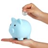 ZEAYEA 4 Pieces Cute Plastic Pig Money Bank, Unbreakable Saving Money Box Coin Bank for Boys Girls Adults, Plastic Piggy Bank Practical Gifts for Birthday, Christmas, New Year