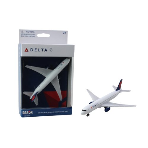 Daron Toy Airplane – Delta Air Lines – Die-Cast Metal Model Airplane Toy with Plastic Parts for Kids Ages 3+
