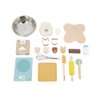 Janod - My Bakery - Pretend Play Kitchen and Doll’s Tea Set Toy - 19 Wooden and Felt Pieces Included - Water-Based Paints - 3 Years + J06618