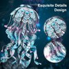 Piececool 3D Puzzles for Adults, Jellyfish Night Light with USB Plug, Ocean Animals 3D Metal Model Building Kits, DIY Assembling Arts and Crafts