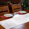 Christmas Table Runner Faux Fur Winter Snowy White Table Runner Christmas Table Decorations Dresser Decor White Winter Tablescapes for Christmas,Dinning Table-15 x 72inch