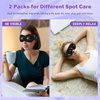 2PCS Cooling Gel Eye Mask with Mineral Mud, Reusable Ice Face Mask Cold/Hot Eye Compress Sleep Gel Eye Mask for Puffiness/Headache/Migraine/Stress Relief/Dry Eyes(Black)