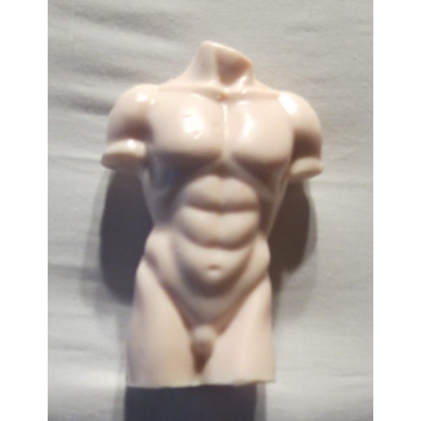 JOANNDLES nude male body soap bar 5-1/2" T x 4" W 9.50 OZ (Natural skin tone)
