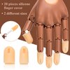 ANCIRS 20 Pack Fake Hand Silicone Finger Cover, Fingertip Replacement Accessory for Nail Art Practice
