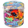 Ocean Life Sea & Animal Toy Action Figure Set - 30pc Bucket of Marine Animals Includes Turtles, Crabs, Starfishes, Seahorses, Dolphins & More - Great Bathtub Toy, Xmas Gift for Kids, Stocking Stuffer