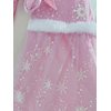 PURFEEL Girls Elsa Cape Kids Warm Hooded Cloak Dress up Princess Cape L 7-10Years