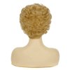 Dai Cloud Short Blonde Wigs for White Women Curly Natural Old Lady Hair Wig with Bangs Costume Halloween Party Daily Wig(Blonde) (blond)