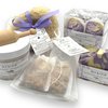 Rock the Top USA Made | 6 Lavender Self Care Gifts for Women, Bath Bombs (Truffles), Plant Based Dry Brush Body Brush Loofah, Epsom Salt Bath Soak, Handmade Soap, Herbal Bath Tea, Self Care Gift Box.