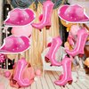 Wettarn 8 Pcs Cowgirl Party Decorations Cowgirl Boot Balloons, Pink Cowgirl Cowboy Hat Balloon Western Cowgirl Balloons Birthday Party Decoration, Bachelorette Party Decorations for Themed Birthday