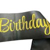 NAUXIUDSJS 21st Birthday Sash, Birthday Sash for Girls,Birthday Princess 21st Birthday Gifts Decorations for Happy 21st Birthday Party Favor Supplies,Black Gold