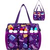 Bingo Bag with Pockets for Bingo Daubers Dabbers Dobbers Purple Bingo Bags for Bingo Stuff Supplies Bingo Night Accessories for Women Lady Bingo Game Prizes for Bingo Lovers Players Juego de Bingo Bag