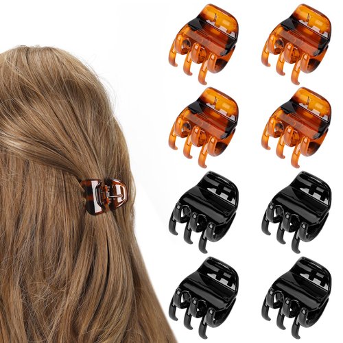 8Pcs Hair Clips for Women and Girls,Medium Size Hair Claws Hair Jaw Clip for Thick Hair & Thin Hair,1.3Inch No-Slip Jaw Clips