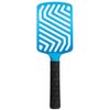 ForPro Professional Collection Expert Stylist Choice Paddle Hair Brush, 100% Natural Anion Bristle, Silicone Ergonomic Handle, Matte Blue
