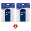 Beistle Plastic Blue Police Call Box Door Covers, 6' x 30", Set of 2 - British Themed Party Supplies, Crime Scene Decorations, Law Enforcement Policeman Wall Prop