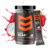MTN OPS BCAA 2:1:1 Amino Acids Supplement Powder for Rapid Muscle Recovery & Repair with Zero Sugar & Gluten Free, 30 Servings (Strawberry Dragonfruit Trail Packs)