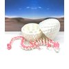 3D Printed Dragon with Dragon Egg, Full Articulated Gemstone Dragon, White and Pink Gemstone Dragon, Executive Desk Toy, Fidget Toys for Autism/ADHD D063WP