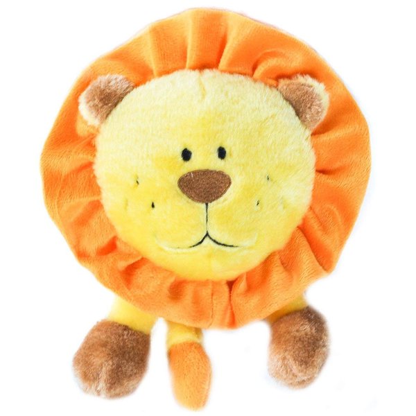 ZippyPaws Brainey Squeaky Plush Dog Toy, Lion