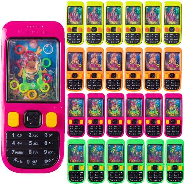 Desyeryamimi 24 Pack Handheld Water Ring Games for Kids Party Favors Goodie Bags Stuffers Return Gifts for Kids Birthday Classroom Prize Box Back to School Valentines Day Gift