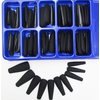LoveOurHome 100pc Coffin Press on Nails Long Fake Nails Medium Ballerina Acrylic Press on Nail Coffin Nail Tips Matte Black Artifical Nail Full Cover Presson on Fake Fingernails for Women Girls