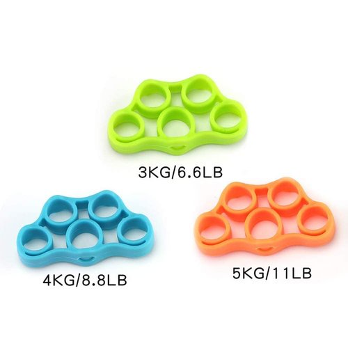 Hovico Finger Strengthener Grip Resistance Bands Grip Strength Trainer Finger Grip Strengthener Strength Trainer Gripper set for Arthritis Carpal Tunnel Exercise Guitar and Rock Climbing