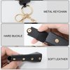 yueton 2 Pack Lipstick Cases Keychain Portable Lip Balm Keychain Holder PU Leather Lipstick Sleeve for Women