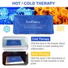 LotFancy Ice Pack for Injuries, Pack of 2, Reusable Hot Cold Pack for Therapy, Cooling or Heating Pad for First Aid, Back Shoulder Neck Head Feet Pain Relief,10.5 x 5 Inches